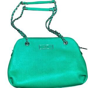DKNY green shoulder bag with chain strap 12x8 1/2